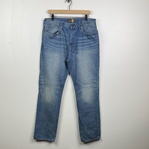 J. Crew Men's Slim Straight Denim Blue Jeans Size 36x34